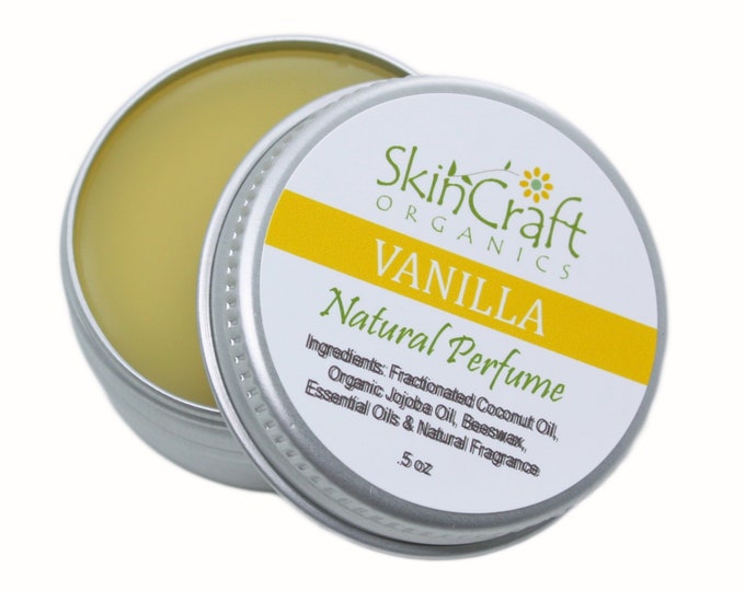 Vanilla Solid Perfume Made W/ Vanilla Bourbon CO2 Extract & Natural