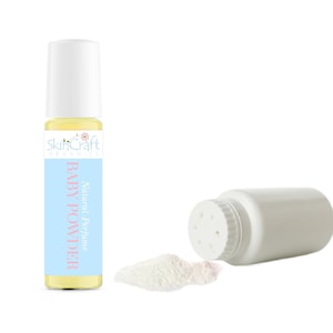 Baby Powder Perfume Oil - Soft Light Floral Scent Roll On Fragrance for Birthday Gift for Wife, Mom, Girlfriend - .35 oz / 10 mL