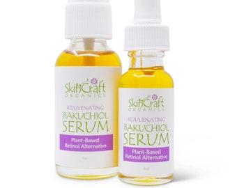Bakuchiol Face Oil - Retinol Alternative - Natural Facial Skin Care Serum for Oily, Acne, Sensitive, Aging Skin - Vegan Wrinkle Treatment