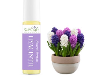 Hyacinth Perfume - Spring Floral Scent Roll On Fragrance - Beautiful Mother's Day Gift for Wife, Mom, Girlfriend - .35 oz / 10 mL