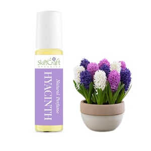 Hyacinth Perfume - Spring Floral Scent Roll On Fragrance - Beautiful Birthday Gift for Wife, Mom, Girlfriend - .35 oz / 10 mL