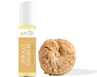 Almond Cookie Perfume Oil - Natural Almond Scented Fragrance - Almond Honey Biscotti Scent Roll On Perfume - Birthday Gift - .35 oz / 10 ml