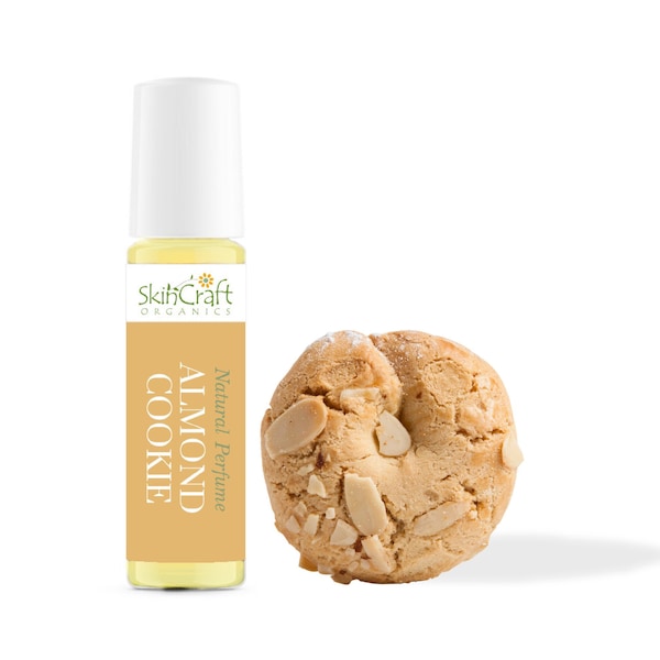 Almond Cookie Perfume Oil - Natural Almond Scented Fragrance - Almond Honey Biscotti Scent Roll On Perfume - Birthday Gift - .35 oz / 10 ml
