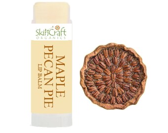 Maple Pecan Pie Lip Balm - Natural Pancake Syrup Scent