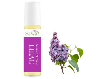 Lilac Perfume Oil - Natural Floral Fragrance in Roll On Glass Bottle - Lilac Scent - Spring Scent Mother's Day Gift -.35 oz / 10 ml