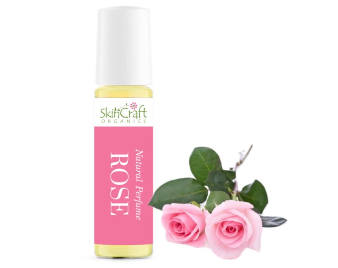 Rose Perfume Oil - Rose Essential Oil & Natural Rose Fragrance Oil - Floral Perfume Scent - Girlfriend, Wife, Girlfriend Gift  - .35 oz