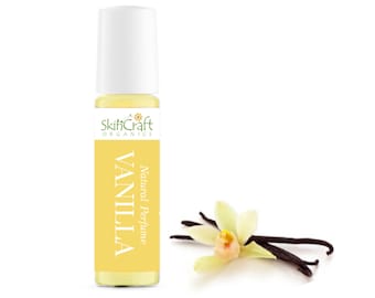 Natural Vanilla Perfume Oil - French Vanilla Butter Cream Scent Fragrance - Holiday Gift for Girlfriend, Mom, Wife - .35 oz / 10 mL Roll On