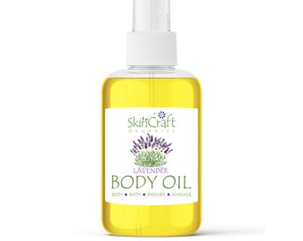 Lavender Body Oil Spray – Natural Essential Oil Moisturizer, Vegan