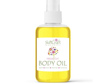 Aceite corporal floral natural en aerosol – Aroma a flores de primavera, cuidado vegano