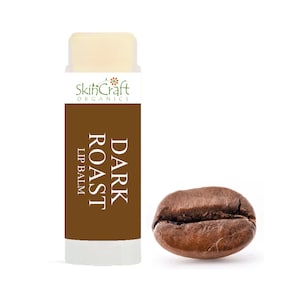Organic Coffee Lip Balm - Cup of Joe / Java Natural Lip Care for Dry, Chapped Skin w/ Essential Oil - Fun Coffee Lover Gift