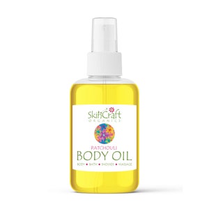 Spray hidratante de óleo corporal de patchouli - Óleo essencial de patchouli natural Óleo de banho - Óleo de massagem de patchouli - Óleo de banho e cabelo com aroma hippie