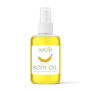 Bananen Körperöl Spray - Natürliches Frucht Duftbad, Massage, Dusche Feuchtigkeitscreme für alle Hauttypen - Bananencremetorte Duft - Geschenk für Sie