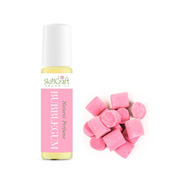 Bubblegum Perfume Oil - Natural Fragrance, Coconut & Jojoba Oils - .35 oz/10 mL