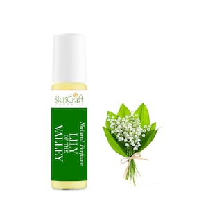 Lily of the Valley Natural Perfume Oil in Roll-On Bottle - Organic Floral Fragrance - Birthday Gift for Her - 10 ml