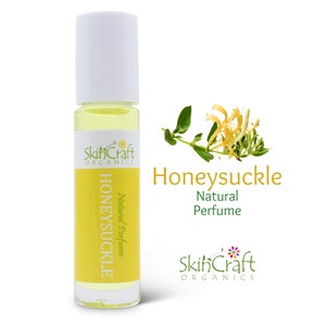 Natural Honeysuckle Perfume Oil Organic Roll On Fragrance Floral Scent Perfume Oil Girlfriend, Mom Birthday Gift .35 oz / 10 mL image 4