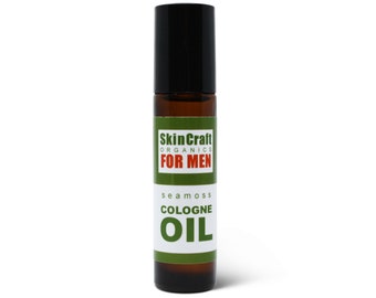 Naturlig Cologneolja för män - Seamoss Scent Herrroll-on Naturlig doft - Citrus, Ekmossa, Salt Hav - Vegansk present till honom - 10 ml