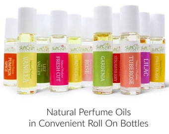 Natural Perfume Oils - Roll On Perfumes - Men & Women's Natural Cologne Fragrance Scents - Roll On Body Oil w/ Essential Oils - 10 mL