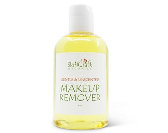 Gentle Natural Makeup Remover for Oily, Sensitive, Acne Prone, Combination & Dry Skin - Fragrance Free, Unscented Make Up Remover