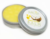 Lemon Coconut Balm - Natural Skin Care for Dry, Cracked Skin - Made w Organic Jojoba, Calendula Coconut Oils - Citrus Scented Salve