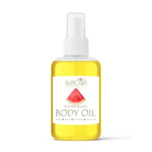 Watermelon Body Oil Spray - Natural Sweet Fruit Moisturizing Bath, Massage, Hair Oil - Natural Skincare -  Summer Scent Spa Gift for Her