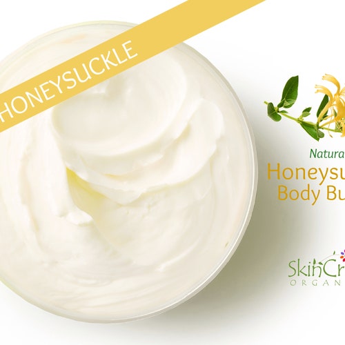 Natural Honeysuckle Body Lotion - Natural Whipped Shea Butter Moisturizer - Natural Fragrance - Summer Floral Scent - Mother's Day Gift