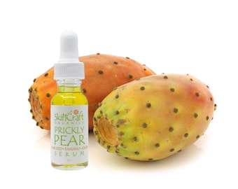 Organic Prickly Pear Seed Face Oil - Natural Cactus Facial Care Serum Soothes & Moisturizes Sensitive, Oily Skin