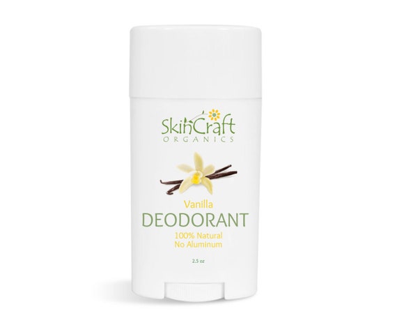 Natural Vanilla Buttercream Deodorant - No Aluminum & No Baking Soda Organic Deodorant Stick - 2.5 oz