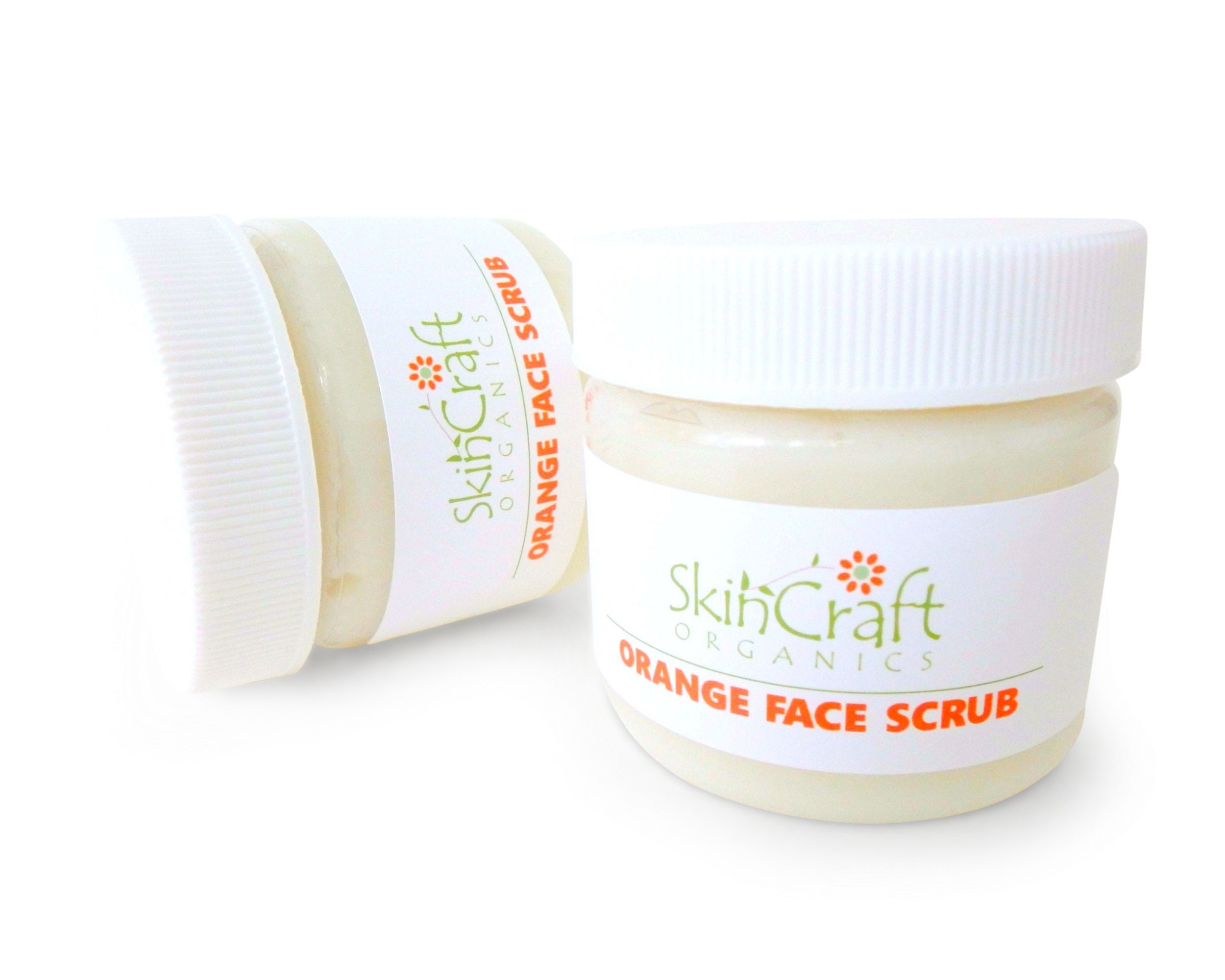 Orange Face Scrub - Moisturizing Facial Cleanser & Exfoliator - Natur…