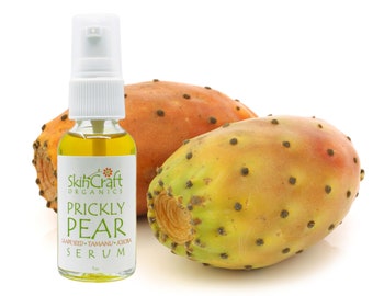 Organic Prickly Pear Seed Face Oil - Natural Cactus Facial Care Serum Soothes & Moisturizes Sensitive, Oily, Acne Prone Skin