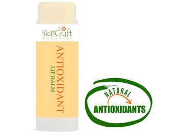 Dry Skin Lip Balm - Olive Oil Lip Balm - Rosehip & Sea Buckthorn Lip Balm - Carrot Seed Lip Butter - Antioxidant Lip Care for Dry Lips