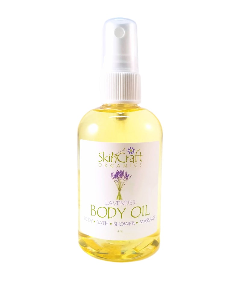 Lavender Body Oil Spray Moisturizer & Massage Oil Natural Etsy