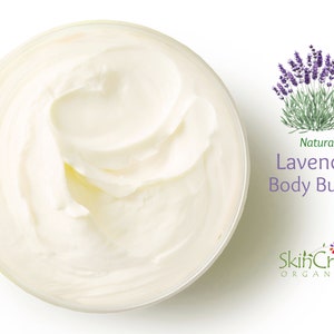 Natural Lavender Body Butter Moisturizer Whipped Hand & Body Cream Thick Lotion for Dry Skin Organic Essential Oil Mother's Day Gift image 7