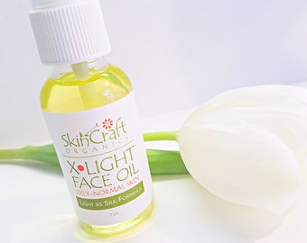 Organic Face Oil for Oily Skin - Natural Facial Oil for Sensitive & Acne Prone Skin - Gentle Moisturizer Face Serum w/ Sea Buckthorn - 1 oz