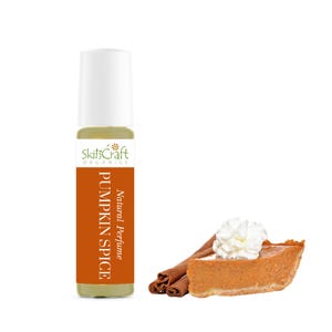 Pumpkin Spice Perfume Oil - Natural Roll On Pumpkin Perfume Oil - Organic Pumpkin Pie Fragrance Scent - Gift for Pumpkin Spice Lover - 10 mL