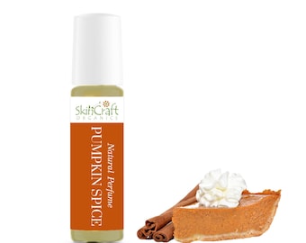 Pumpkin Spice Perfume Oil - Natural Roll On Pumpkin Perfume Oil - Organic Pumpkin Pie Fragrance Scent - Gift for Pumpkin Spice Lover - 10 mL
