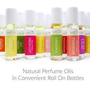 Natural Honeysuckle Perfume Oil Organic Roll On Fragrance Floral Scent Perfume Oil Girlfriend, Mom Birthday Gift .35 oz / 10 mL image 3