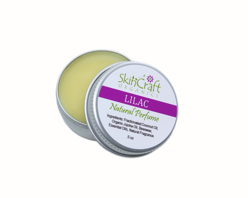 Lilac Perfume Solid Perfume in Tin Natural Fragrance & image 1