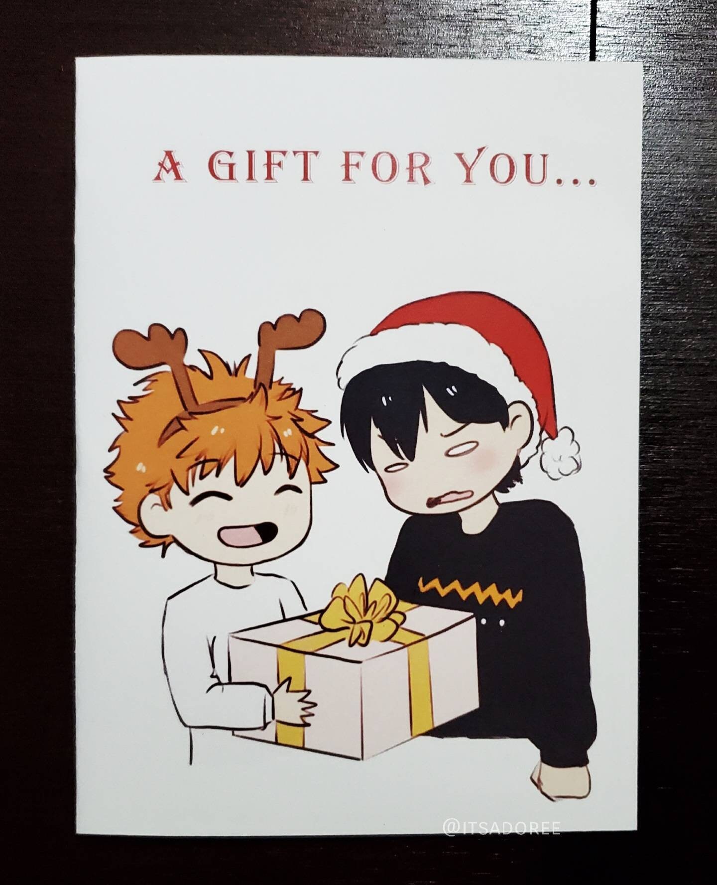Kagehina Haikyuu XMAS Card - Etsy