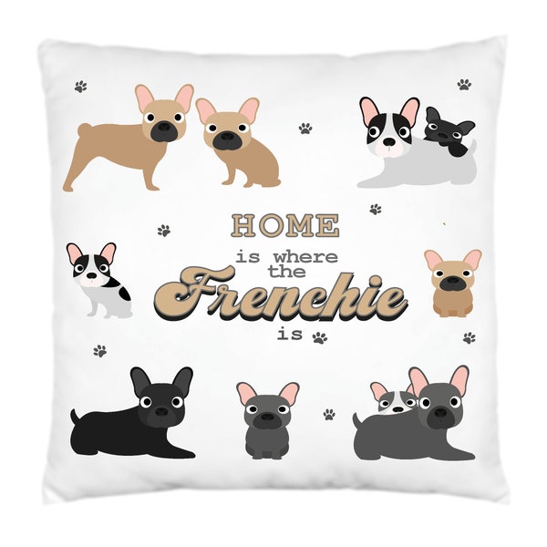 Français bulldog, oreiller, Frenchie, chiens, cadeau pour des amoureux de chien, nouveau cadeau à la maison, décor à la maison