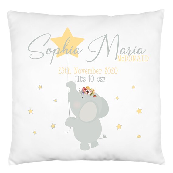 Baby cushion personalised clearance