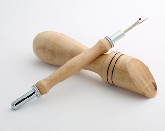 Wood Seam Ripper Stiletto Tool - Seam Press - Sewing Set -  Maple