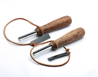 Magnesium Fire Starter with Compass: Black Palm wood Camping Emergency Tool