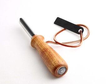 Hickory Magnesium Fire Starter with Steel Striker & Compass