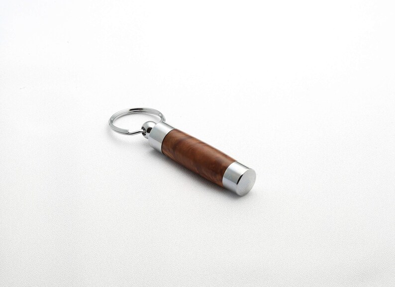 Wood Keychain - Consecrated Oil Vial - Maple Burl - Etsy