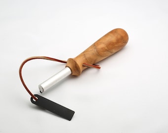 Apricot Wood Fire Starter: Magnesium Flint Striker, Camping Gift