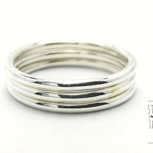 Sterling Silver 1mm High Polish Ring,Thin Silver Ring