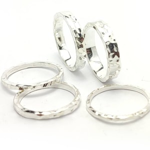 Hammered Sterling Silver Ring