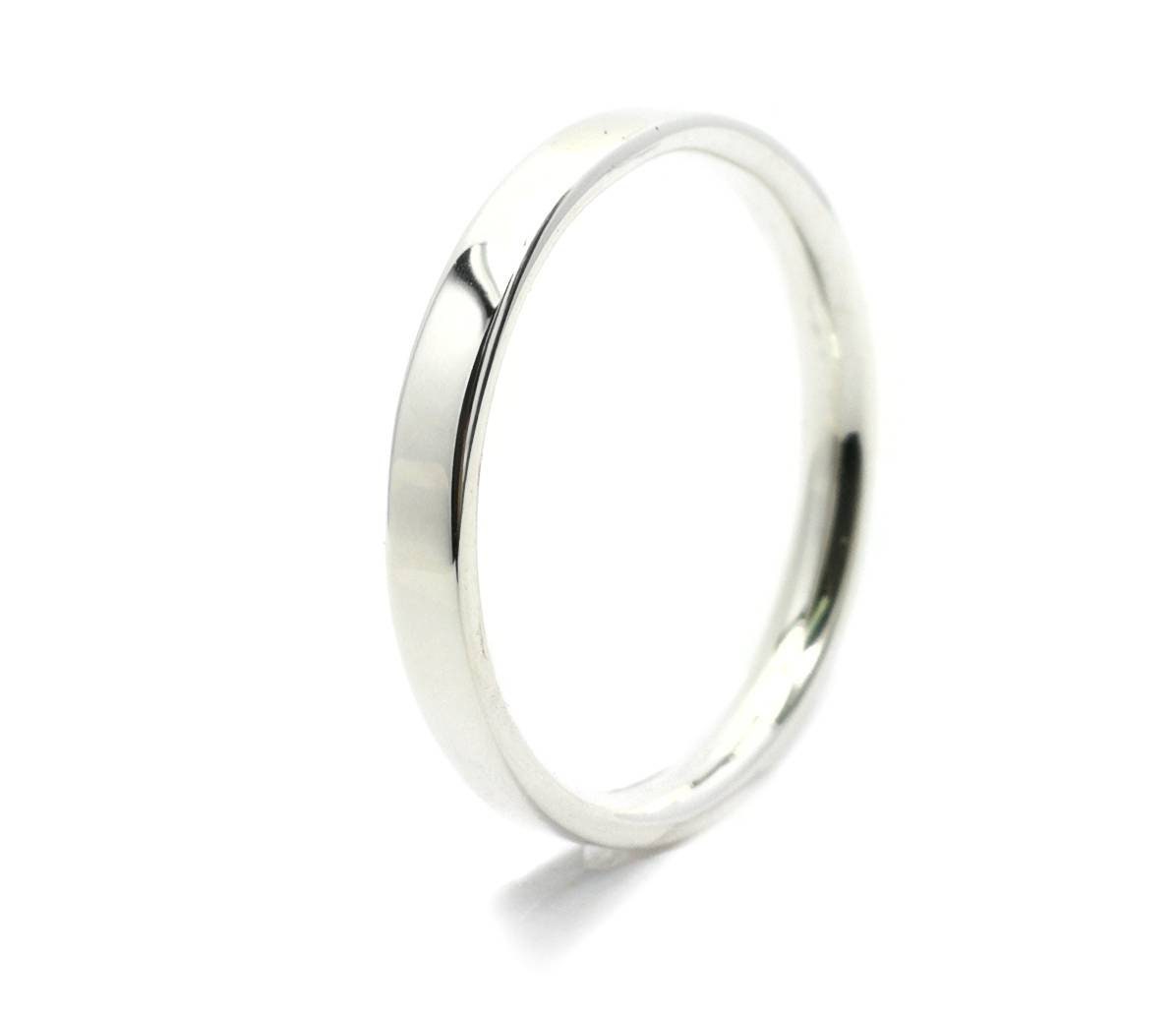 Sterling Silver 3mm Flat Wedding Band Ring,high Polish Ring