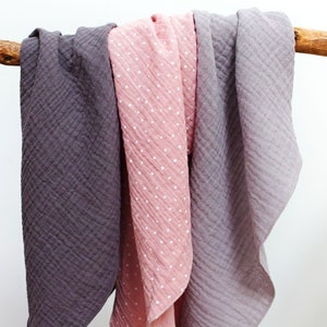 Weiches Halstuch, Halstuch für Frauen, Dreieckstuch Bandana für Frauen, graues Baumwollhalstuch, kleine Dreieckstücher aus Baumwolle Bild 1