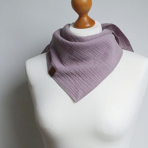 Soft bandana scarf, bandana for women, triangle scarf bandana for women heather cotton neck scarf neck gaiter imagem 4